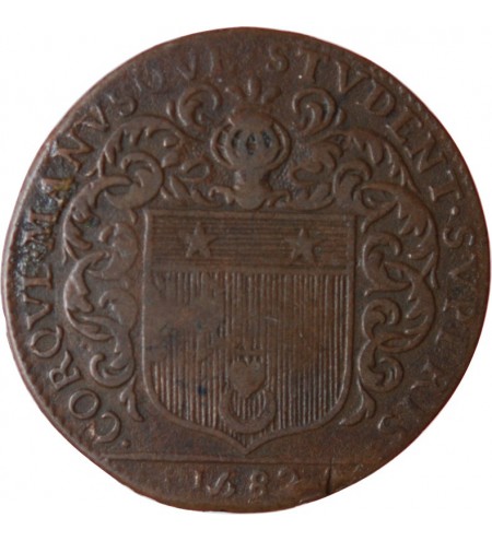 MAIRE DE NANTES - LOUIS MESNARD, SIEUR DU PAVILLON JETON CUIVRE 1682