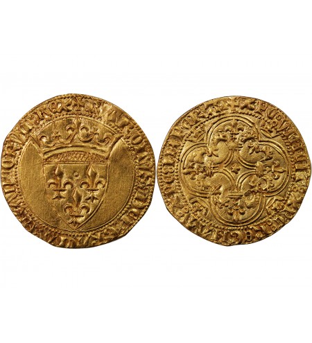 CHARLES VI LE FOU - ECU D'OR A LA COURONNE 1388