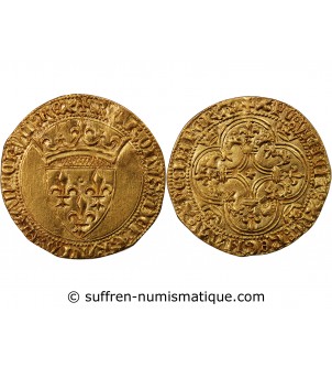 CHARLES VI LE FOU - ECU D'OR A LA COURONNE 1388