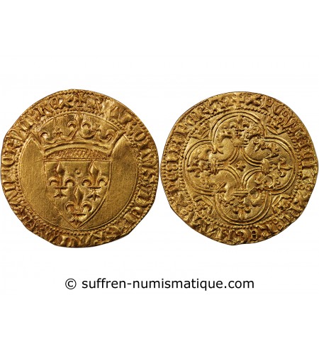 CHARLES VI LE FOU - ECU D'OR A LA COURONNE 1388