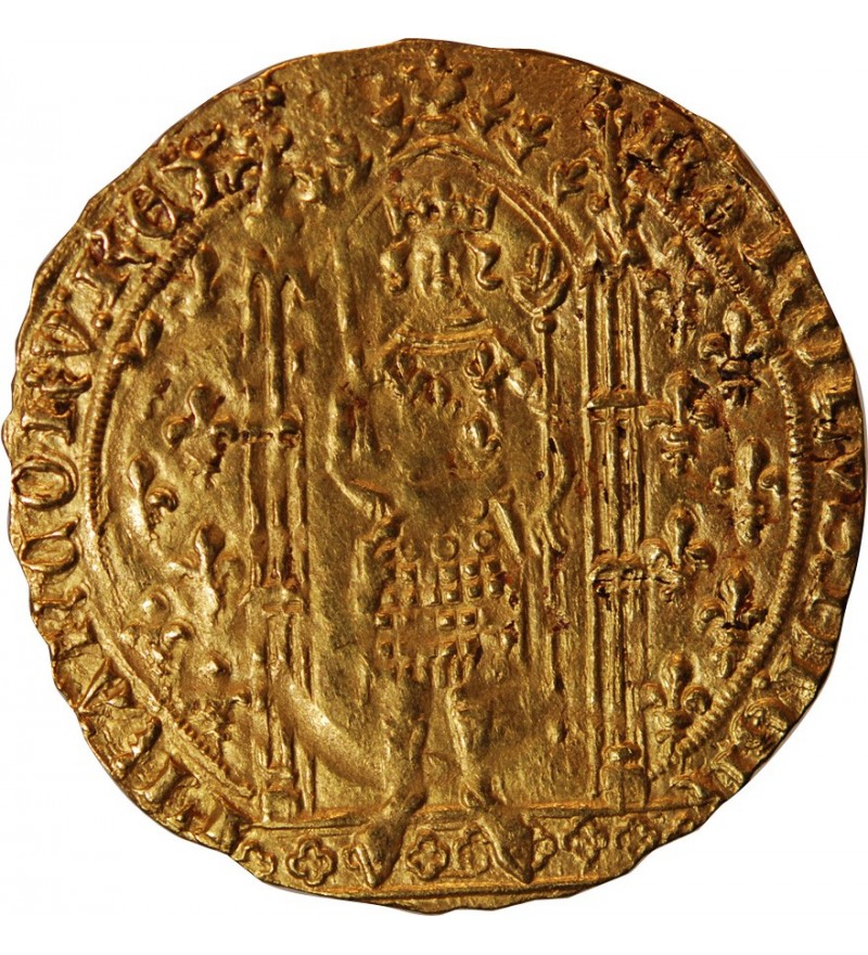 CHARLES V﻿ - FRANC A PIED OR 1364 / 1380