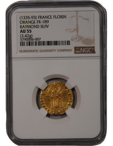 PRINCIPAUTE D'ORANGE, RAYMOND V - FLORIN D'OR 1335 / 1393