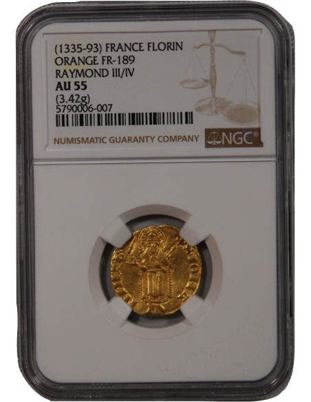 PRINCIPAUTE D'ORANGE, RAYMOND V - FLORIN D'OR 1335 / 1393