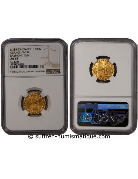 PRINCIPAUTE D'ORANGE, RAYMOND V - FLORIN D'OR 1335 / 1393
