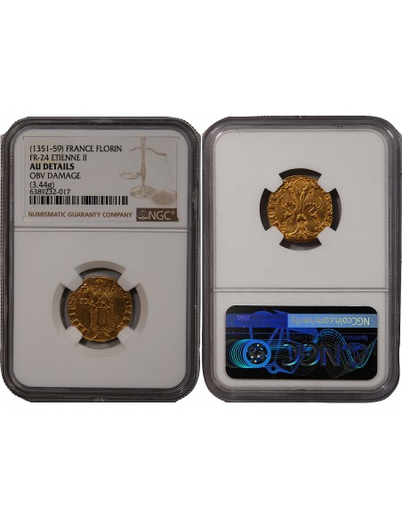 ARCHEVECHE D'ARLES, ETIENNE DE LA GARDE - FLORIN D'OR 1351 / 1361