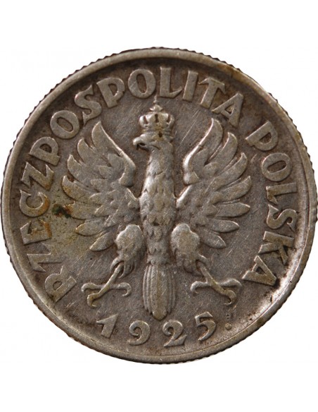 POLOGNE - 1 ZLOTY ARGENT 1925
