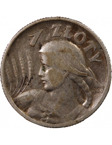 POLOGNE - 1 ZLOTY ARGENT 1925