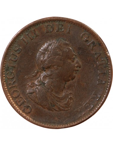 GRANDE-BRETAGNE, GEORGES III - 1/2 PENNY 1799
