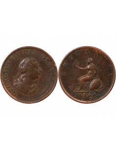 GRANDE-BRETAGNE, GEORGES III - 1/2 PENNY 1799 2