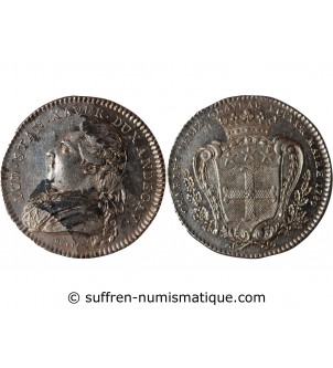 MAIRE D'ANGERS - CHARLES FELIX CLAVEAU JETON ARGENT 1789