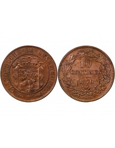 LUXEMBOURG, GUILLAUME III - 10 CENTIMES 1870 2