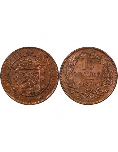 LUXEMBOURG, GUILLAUME III - 10 CENTIMES 1870