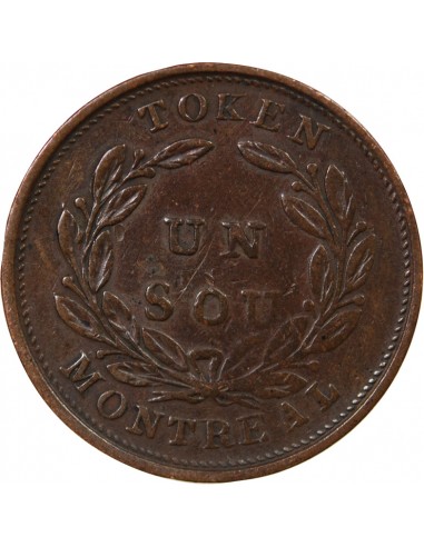 BAS-CANADA – JETON 1 SOU 1835 / 1838 MONTREAL