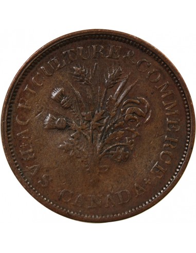 BAS-CANADA – JETON 1 SOU 1835 / 1838 MONTREAL