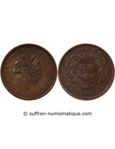 BAS-CANADA – JETON 1 SOU 1835 / 1838 MONTREAL