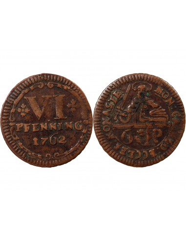 ALLEMAGNE, MÜNSTER - 6 PFENNING 1762