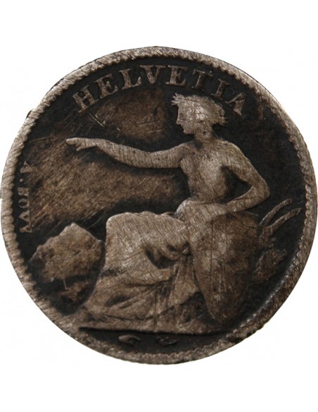 SUISSE, HELVETIA ASSISE - 1/2 FRANC ARGENT 1851 A PARIS