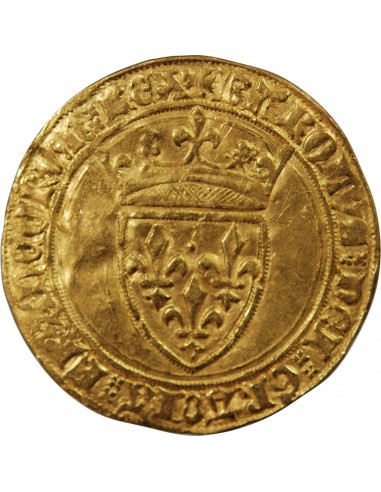 CHARLES VI LE FOU - ECU D'OR A LA COURONNE 1380 / 1422
