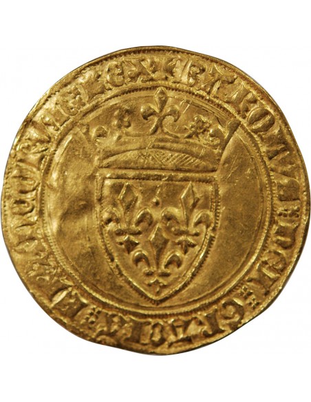 CHARLES VI LE FOU - ECU D'OR A LA COURONNE 1380 / 1422