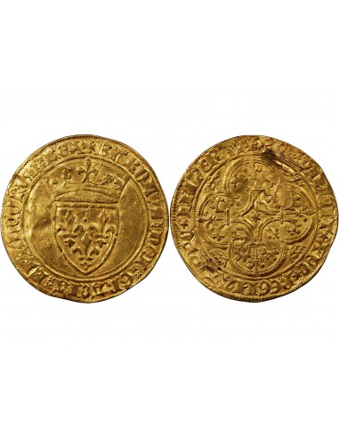 CHARLES VI LE FOU - ECU D'OR A LA COURONNE 1380 / 1422