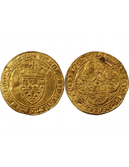 CHARLES VI LE FOU - ECU D'OR A LA COURONNE 1380 / 1422