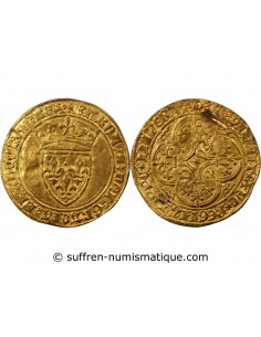 CHARLES VI LE FOU - ECU D'OR A LA COURONNE 1380 / 1422