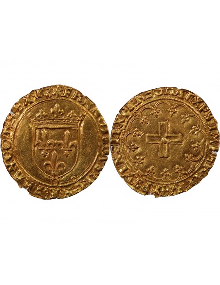 FRANCOIS Ier ﻿﻿- ECU D'OR A LA CROISETTE 1515 / 1547 LYON