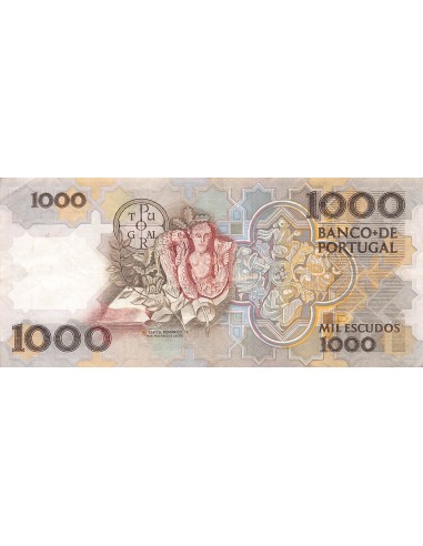 PORTUGAL, TEOFILO BRAGA - 1000 ESCUDOS 1990 - TB+