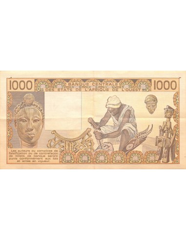 BANQUE DES ETATS DE L'AFRIQUE DE L'OUEST, SENEGAL - 1000 FRANCS 1987 - TTB+