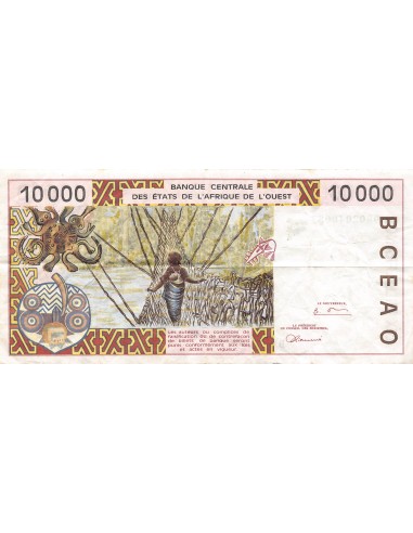 BANQUE DES ETATS DE L'AFRIQUE DE L'OUEST, BENIN - 10000 FRANCS 1998 - TB+