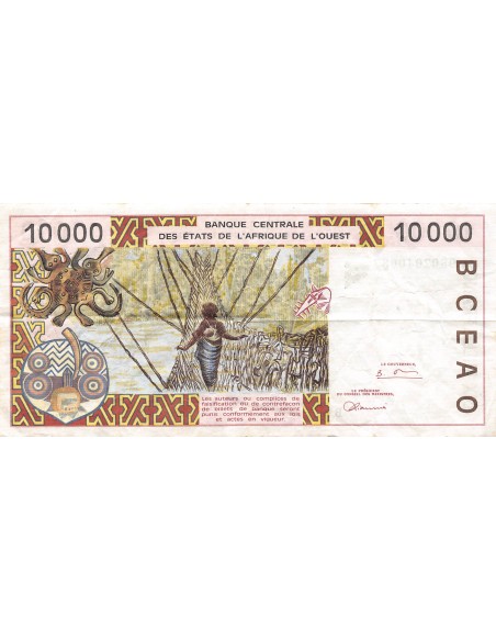 BANQUE DES ETATS DE L'AFRIQUE DE L'OUEST, BENIN - 10000 FRANCS 1998 - TB+