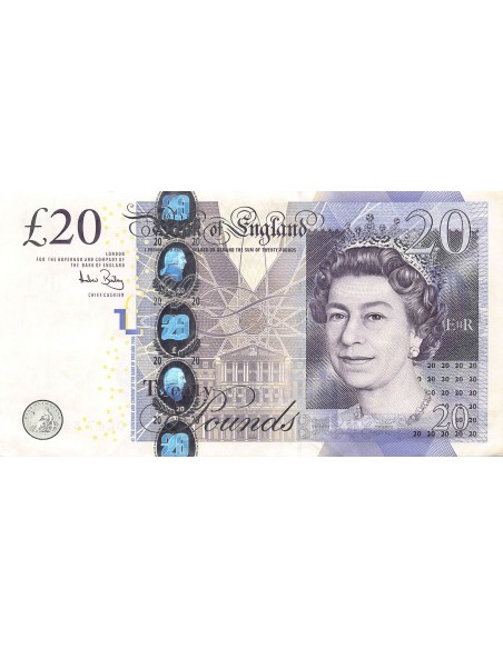 GRANDE-BRETAGNE, ELISABETH II - 20 POUNDS 2006 - TTB+