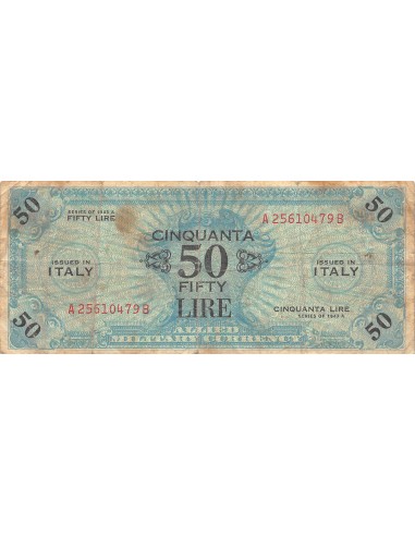 ITALIE, OCCUPATION ALLIEE - 5 LIRE 1943 - PTB