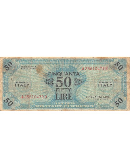 ITALIE, OCCUPATION ALLIEE - 5 LIRE 1943 - PTB