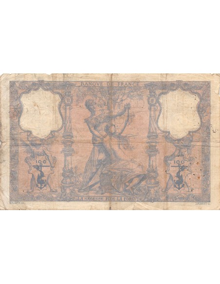 FRANCE, BLEU ET ROSE - 100 FRANCS 16/04/1897 - PTB