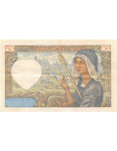 FRANCE, JACQUES COEUR - 50 FRANCS 24/04/1941 - SÉRIE V.74 - TTB