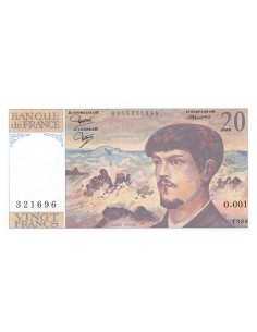 FRANCE - 20 FRANCS DEBUSSY 1980 - SÉRIE O.001 - P.NEUF 2