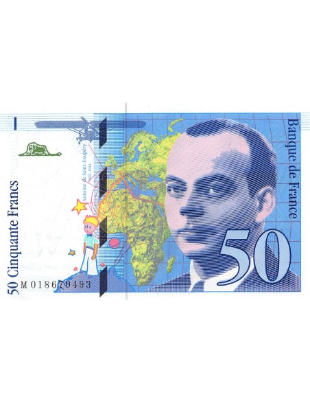 FRANCE, SAINT-EXUPERY - 50 FRANCS 1994 - P.NEUF