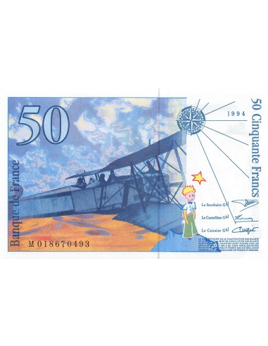 FRANCE, SAINT-EXUPERY - 50 FRANCS 1994 - P.NEUF