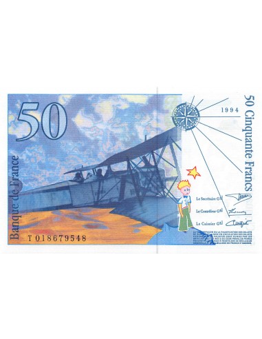 FRANCE, SAINT-EXUPERY - 50 FRANCS 1994 - SUP+