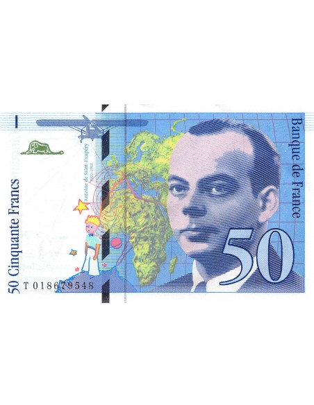 FRANCE, SAINT-EXUPERY - 50 FRANCS 1994 - SUP+