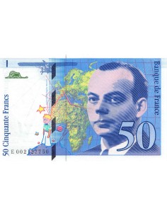 FRANCE, SAINT-EXUPERY - 50 FRANCS 1992 - SPL 2