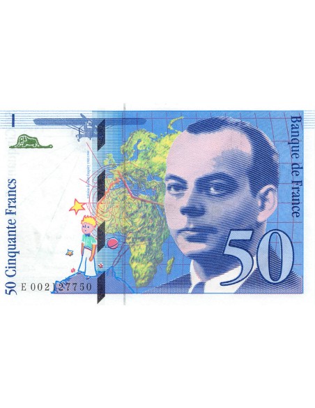 FRANCE, SAINT-EXUPERY - 50 FRANCS 1992 - SPL