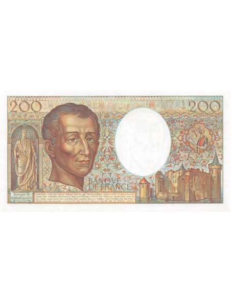 FRANCE, MONTESQUIEU - 200 FRANCS 1981 - SERIE T.006 - SUP+