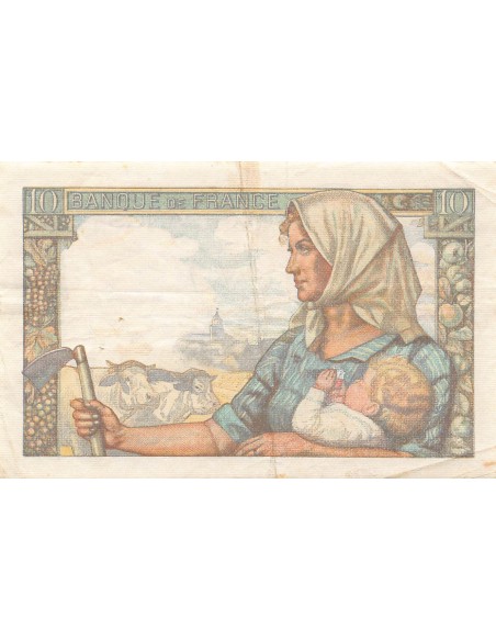 FRANCE, MINEUR - 10 FRANCS 11/06/1942 - SÉRIE M.8 - TTB