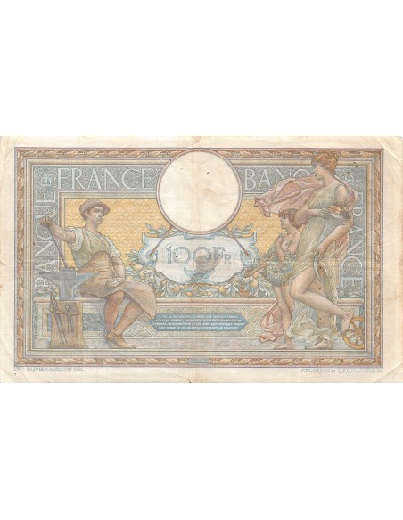 FRANCE, LUC-OLIVIER MERSON - 100 FRANCS 24/09/1909 - TB+