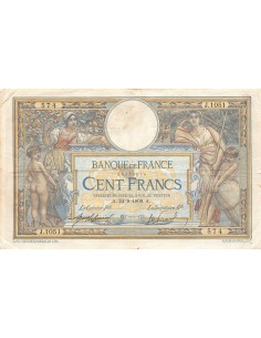 FRANCE, LUC-OLIVIER MERSON - 100 FRANCS 24/09/1909 - TB+ 2
