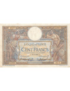 FRANCE, LUC-OLIVIER MERSON - 100 FRANCS 22/03/1920 - TTB 2