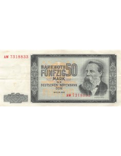 ALLEMAGNE, RDA, FRIEDRICH ENGELS - 50 MARK 1964 BERLIN - TTB 2