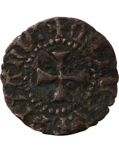 DUCHÉ DE BRETAGNE, FRANCOIS II - DENIER A L'HERMINE 1458 / 1488 RENNES